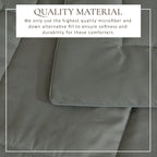 Parure de couette réversible toutes saisons en duvet synthétique Linery &amp; Co.