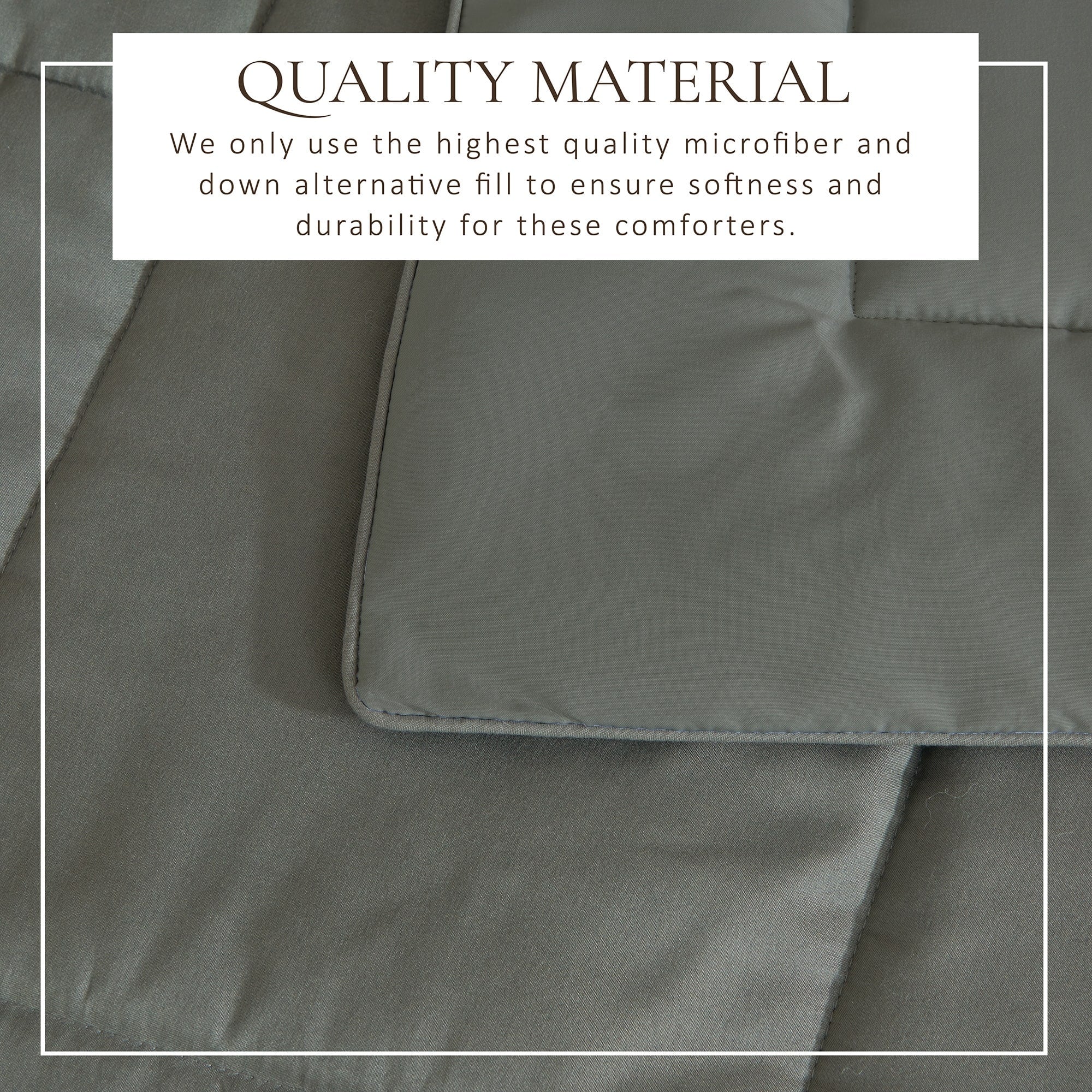 Parure de couette réversible toutes saisons en duvet synthétique Linery &amp; Co.
