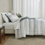 Parure de couette réversible toutes saisons en duvet synthétique Linery &amp; Co.