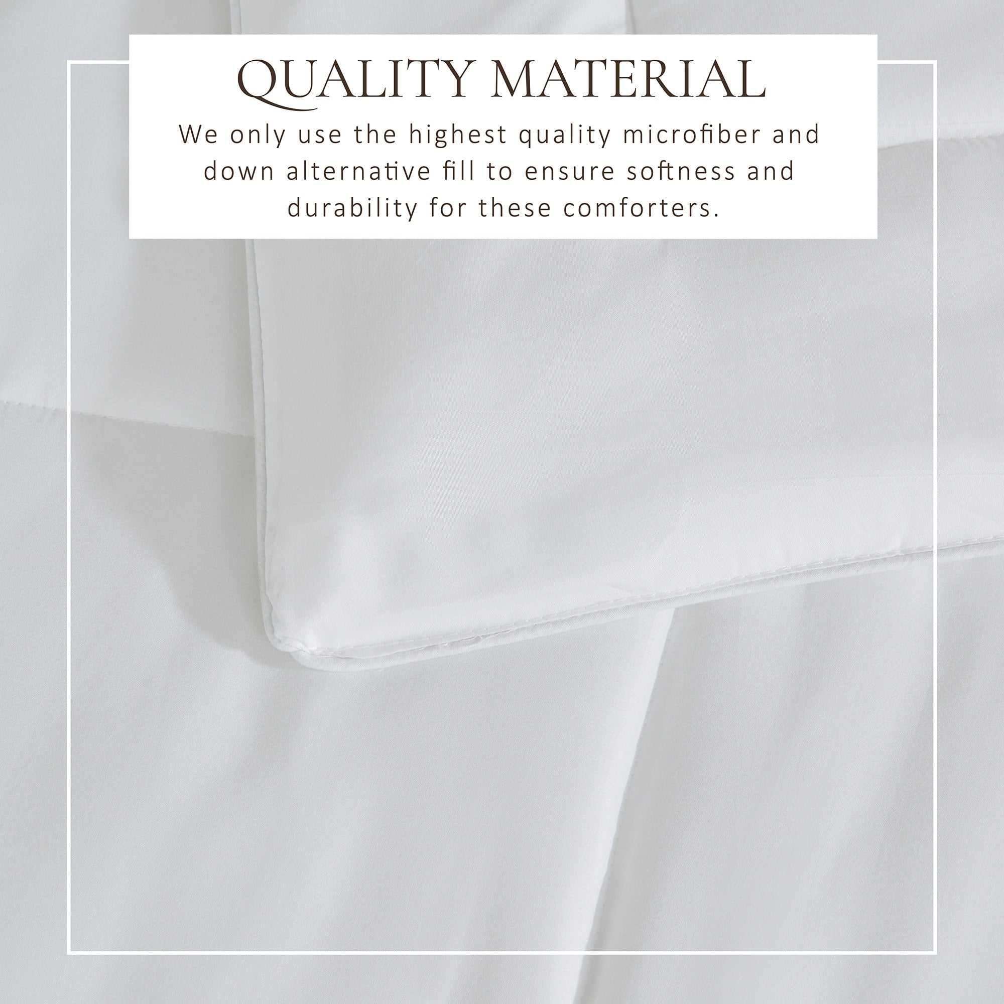 Parure de couette réversible toutes saisons en duvet synthétique Linery &amp; Co.