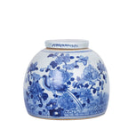 Petit pot Ming à motif floral et oiseau de Lins