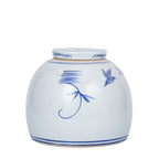 Petit pot Ming à motif floral et oiseau de Lins