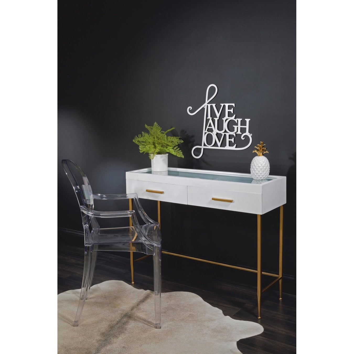 Décoration murale « Vivre, rire, aimer »