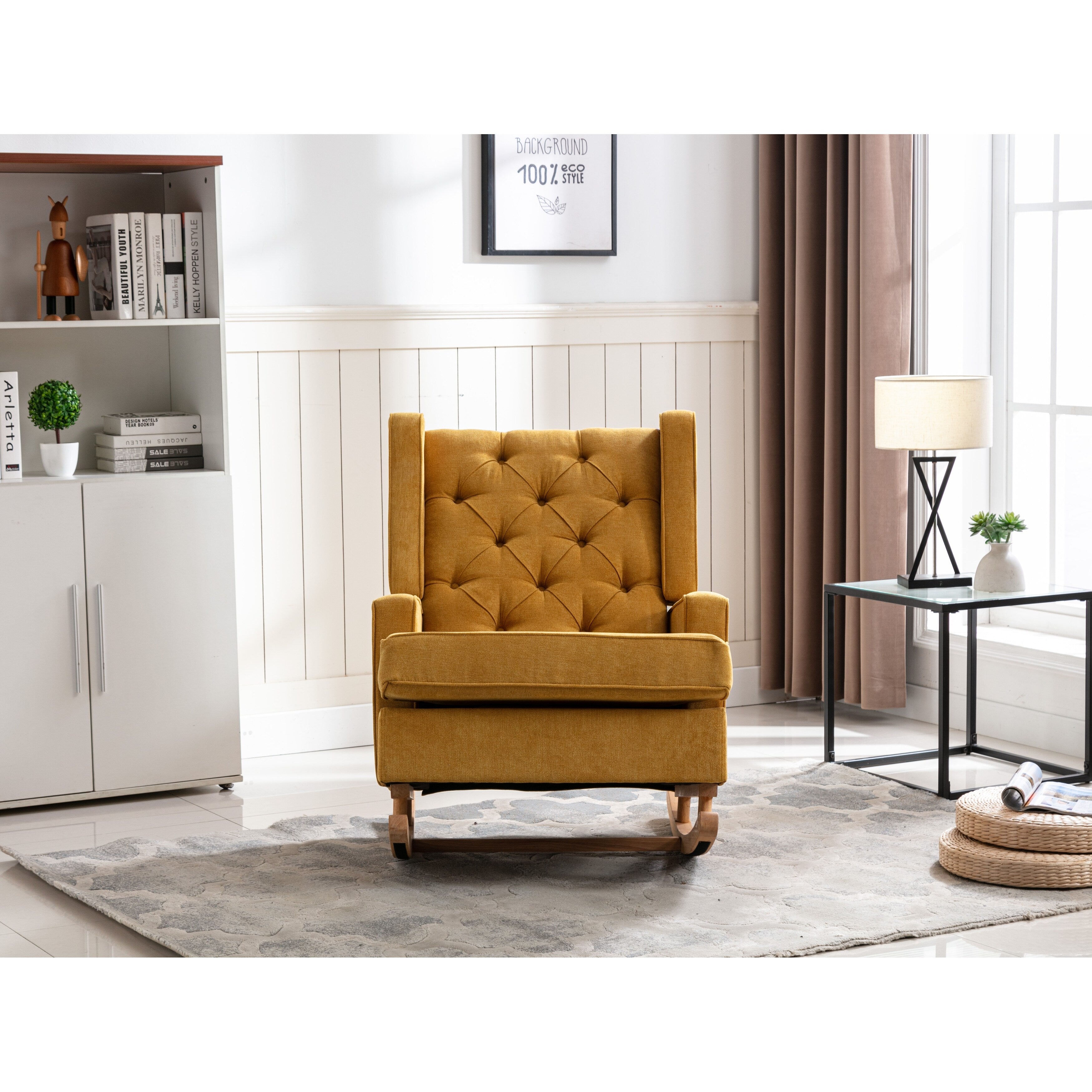 Fauteuil à bascule confortable pour le salon