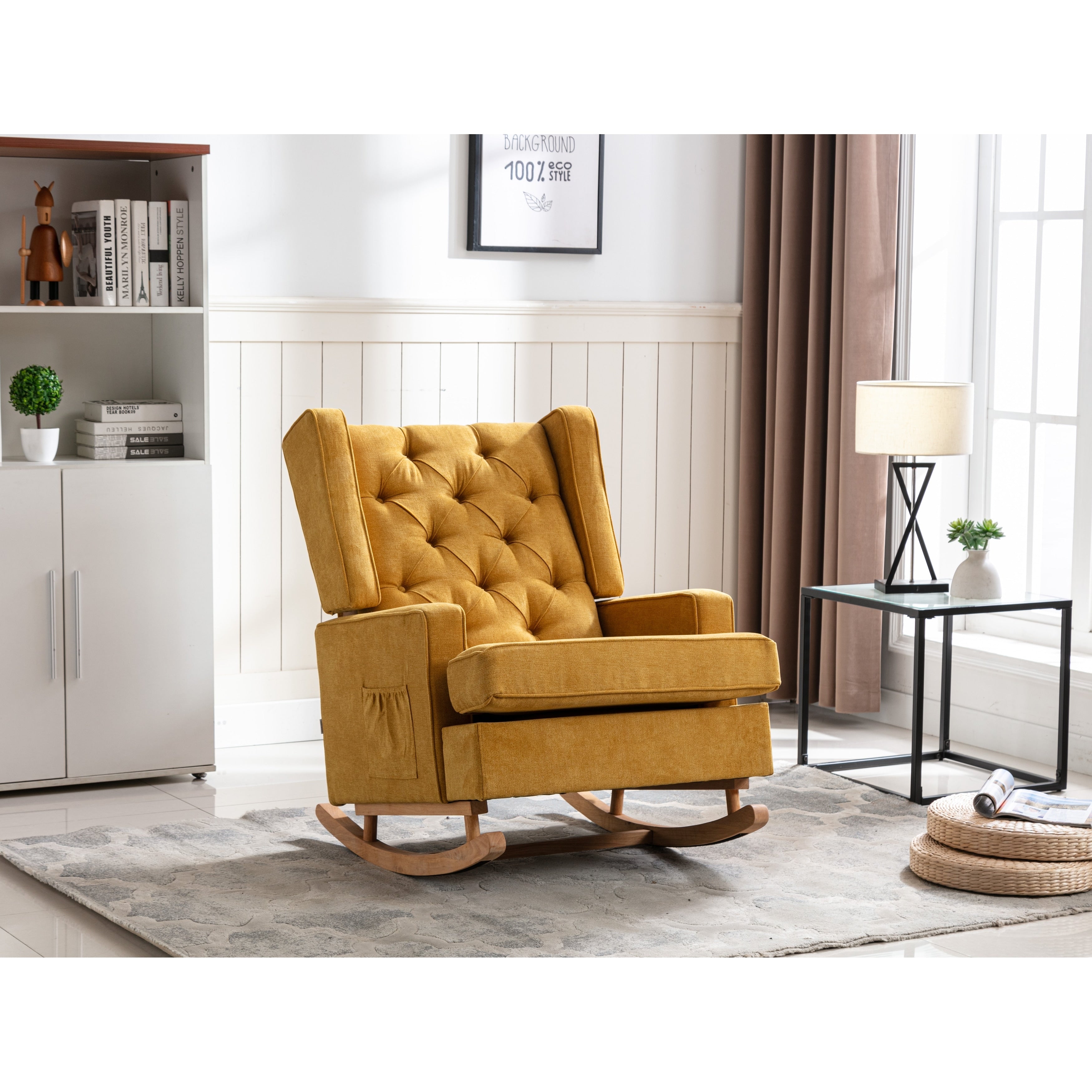 Fauteuil à bascule confortable pour le salon