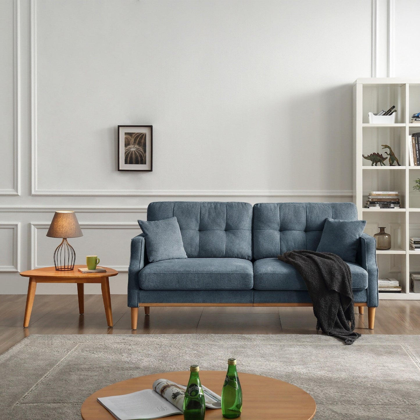 Canapé 3 places en tissu imperméable Living Space avec port de charge USB