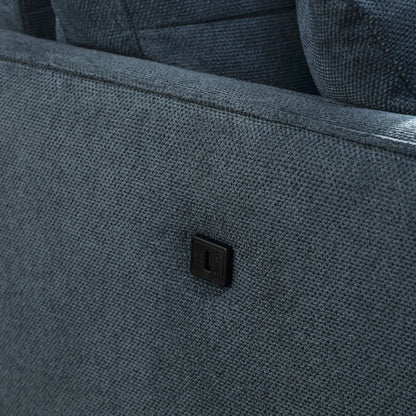 Canapé 3 places en tissu imperméable Living Space avec port de charge USB