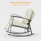 Ensemble de bistrot à bascule 3 pièces Livoosun, mobilier de jardin, ensemble de 2 chaises de patio avec table d'appoint pour jardin