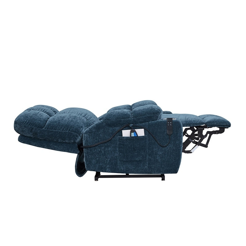 Fauteuil inclinable à double moteur Liyasi OKIN pour personnes âgées, inclinable à 180°, position infinie, avec massage thermique