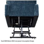 Fauteuil inclinable à double moteur Liyasi OKIN pour personnes âgées, inclinable à 180°, position infinie, avec massage thermique