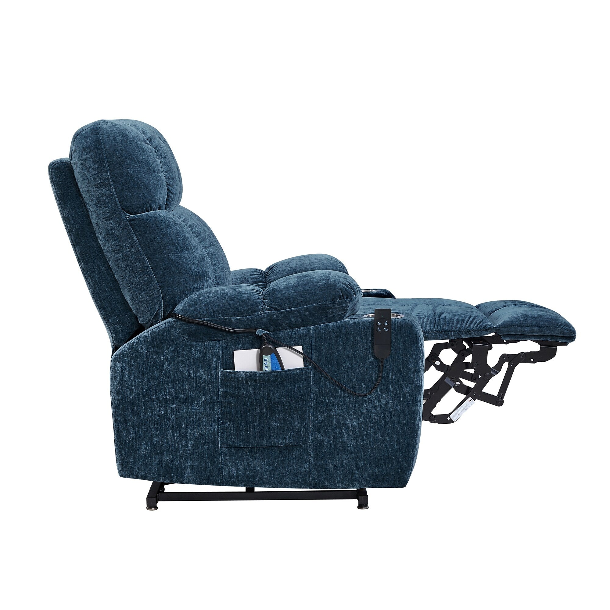 Fauteuil inclinable à double moteur Liyasi OKIN pour personnes âgées, inclinable à 180°, position infinie, avec massage thermique