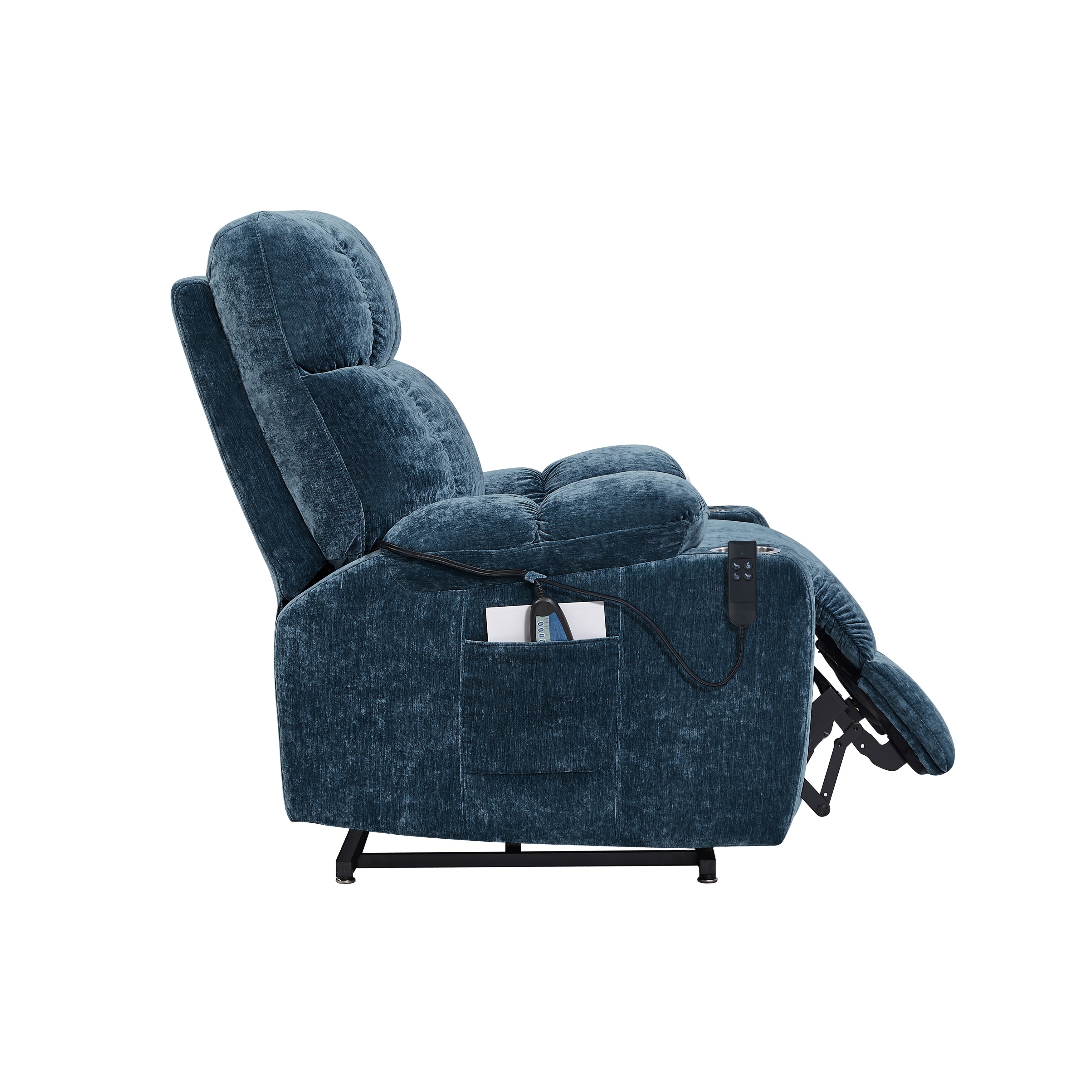 Fauteuil inclinable à double moteur Liyasi OKIN pour personnes âgées, inclinable à 180°, position infinie, avec massage thermique