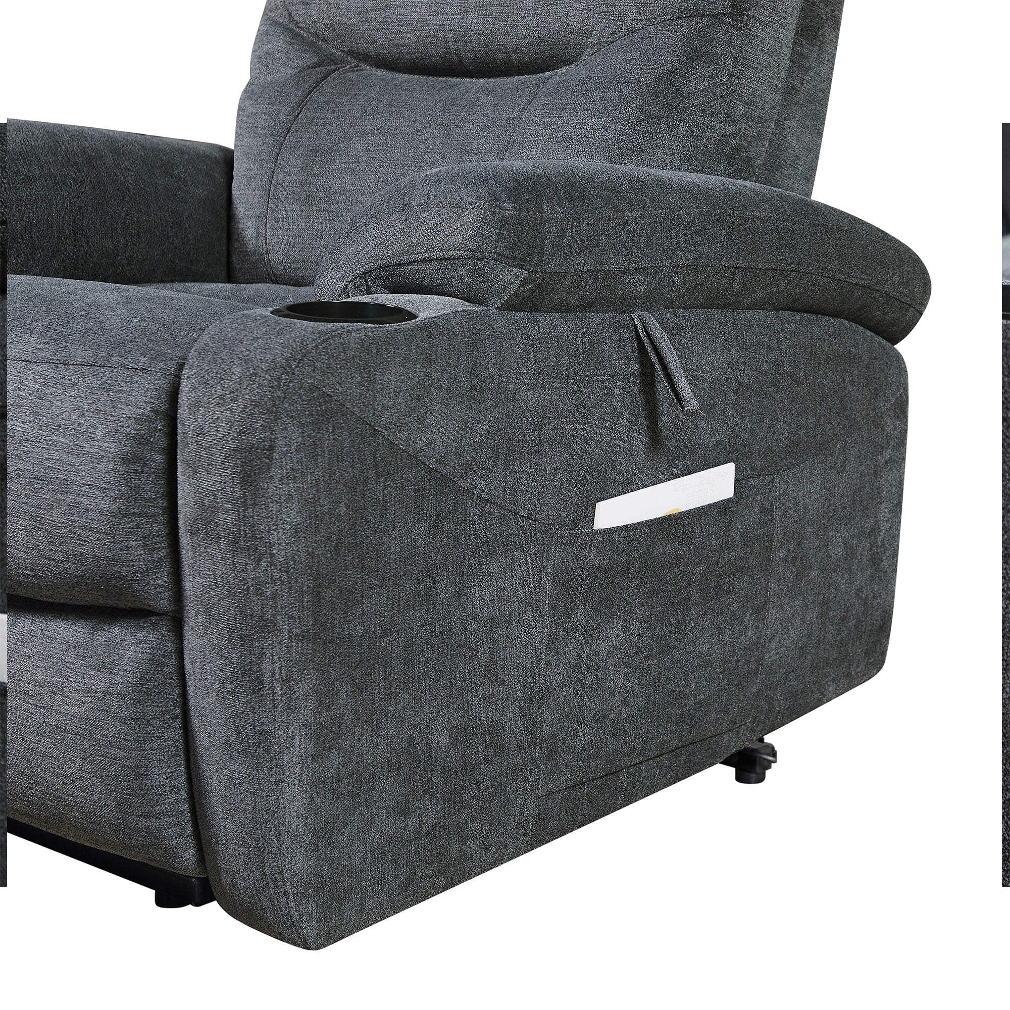 Fauteuil inclinable électrique Liyasi avec massage et chauffage pour personnes âgées