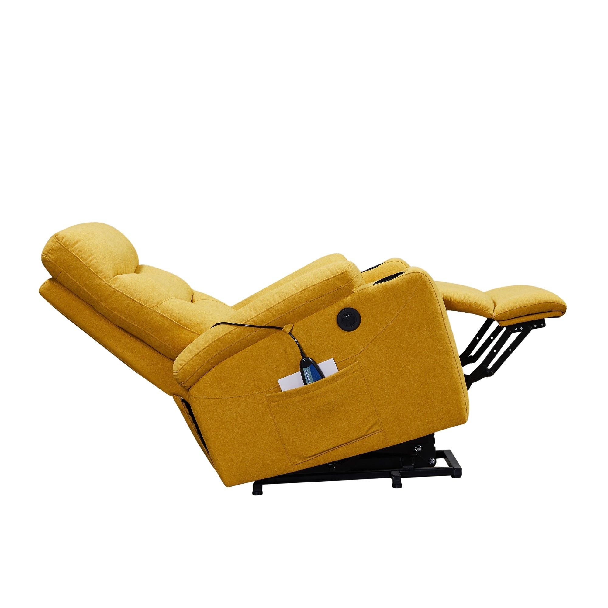 Fauteuil inclinable électrique Liyasi avec massage et chauffage pour personnes âgées