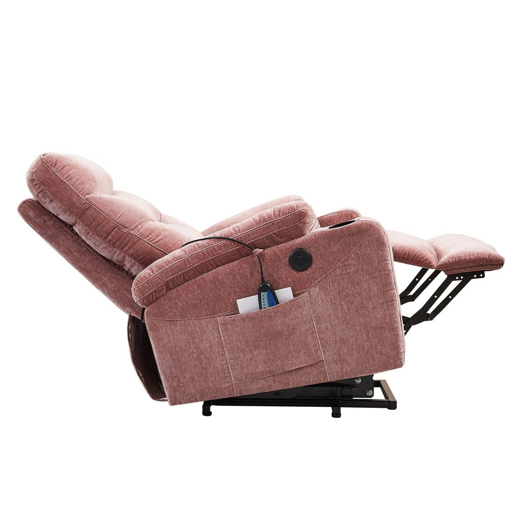 Fauteuil inclinable électrique Liyasi avec massage et chauffage pour personnes âgées