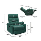Fauteuil inclinable électrique Liyasi avec massage et chauffage pour personnes âgées