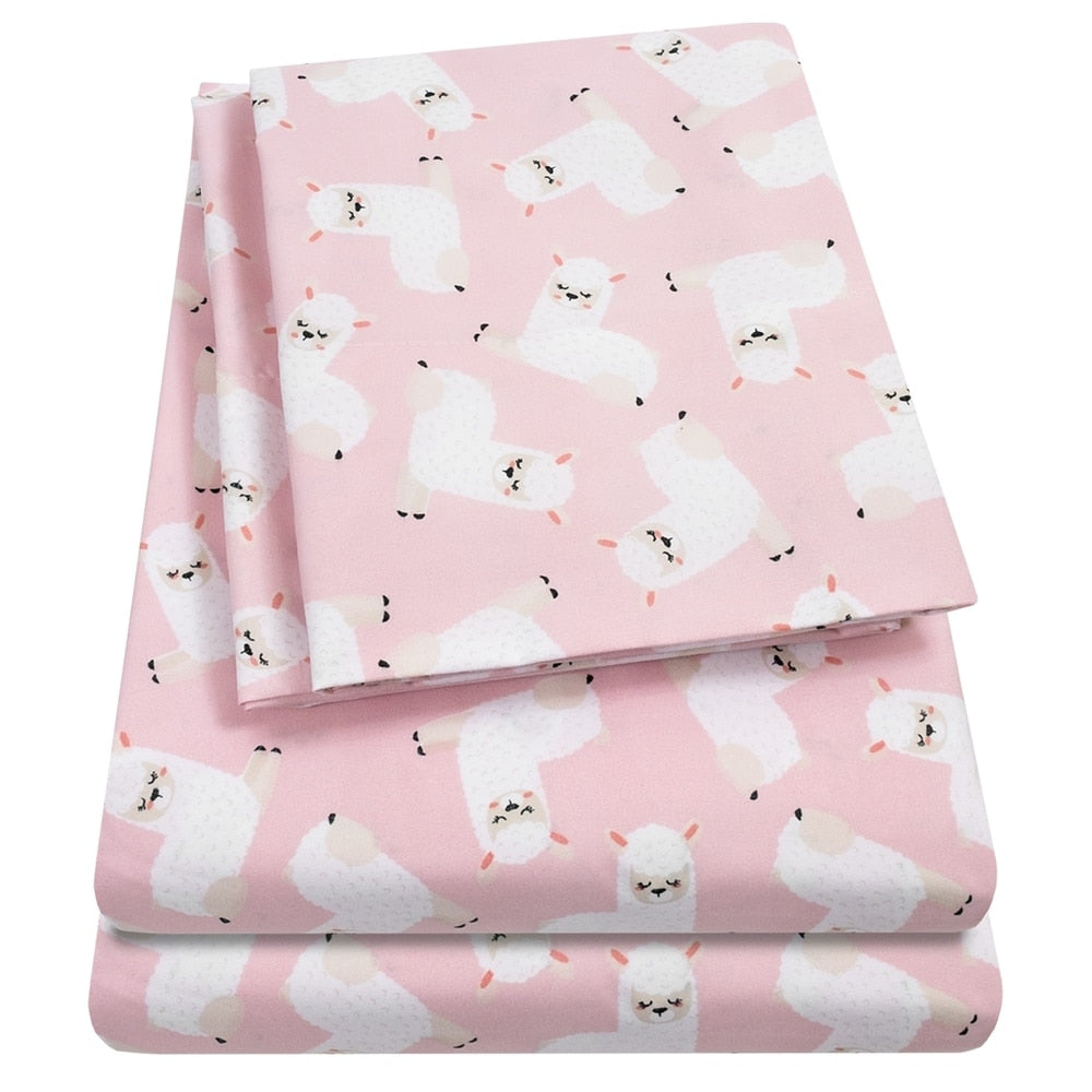 Parure de draps Lamas de Sweet Home Collection - Multi