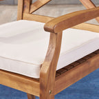 Ensemble de salle à manger d'extérieur Llano 7 pièces en acacia par Christopher Knight Home