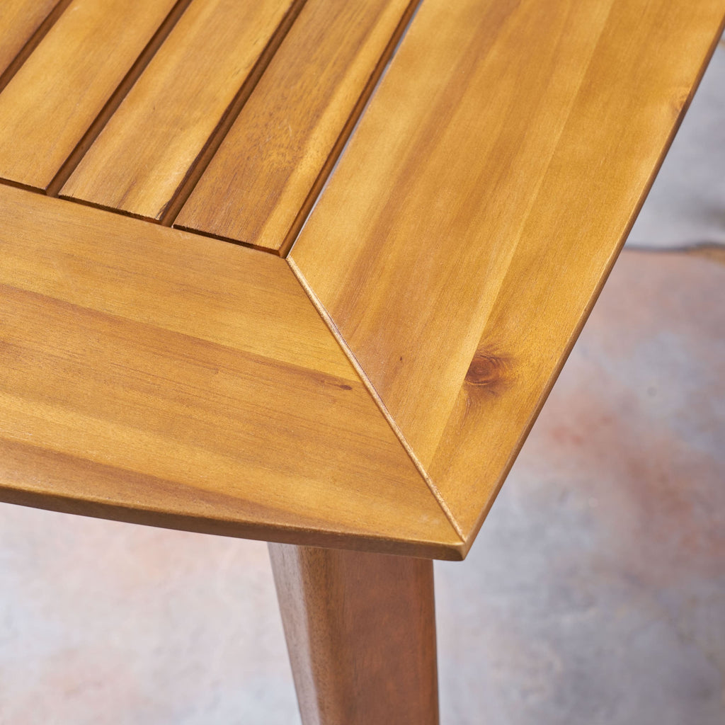 Ensemble de salle à manger d'extérieur Llano 7 pièces en acacia par Christopher Knight Home