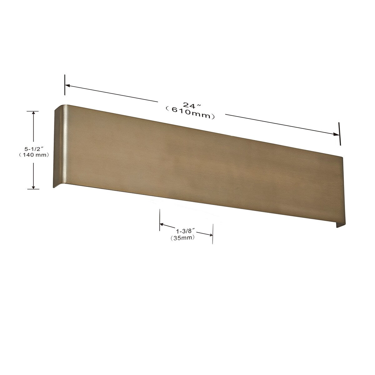 Applique murale LED Long Steak