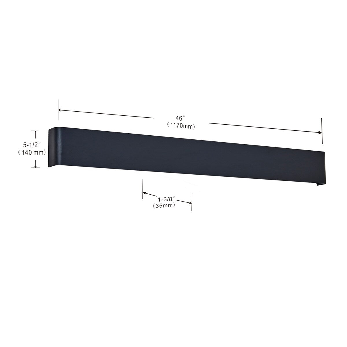 Applique murale LED Long Steak