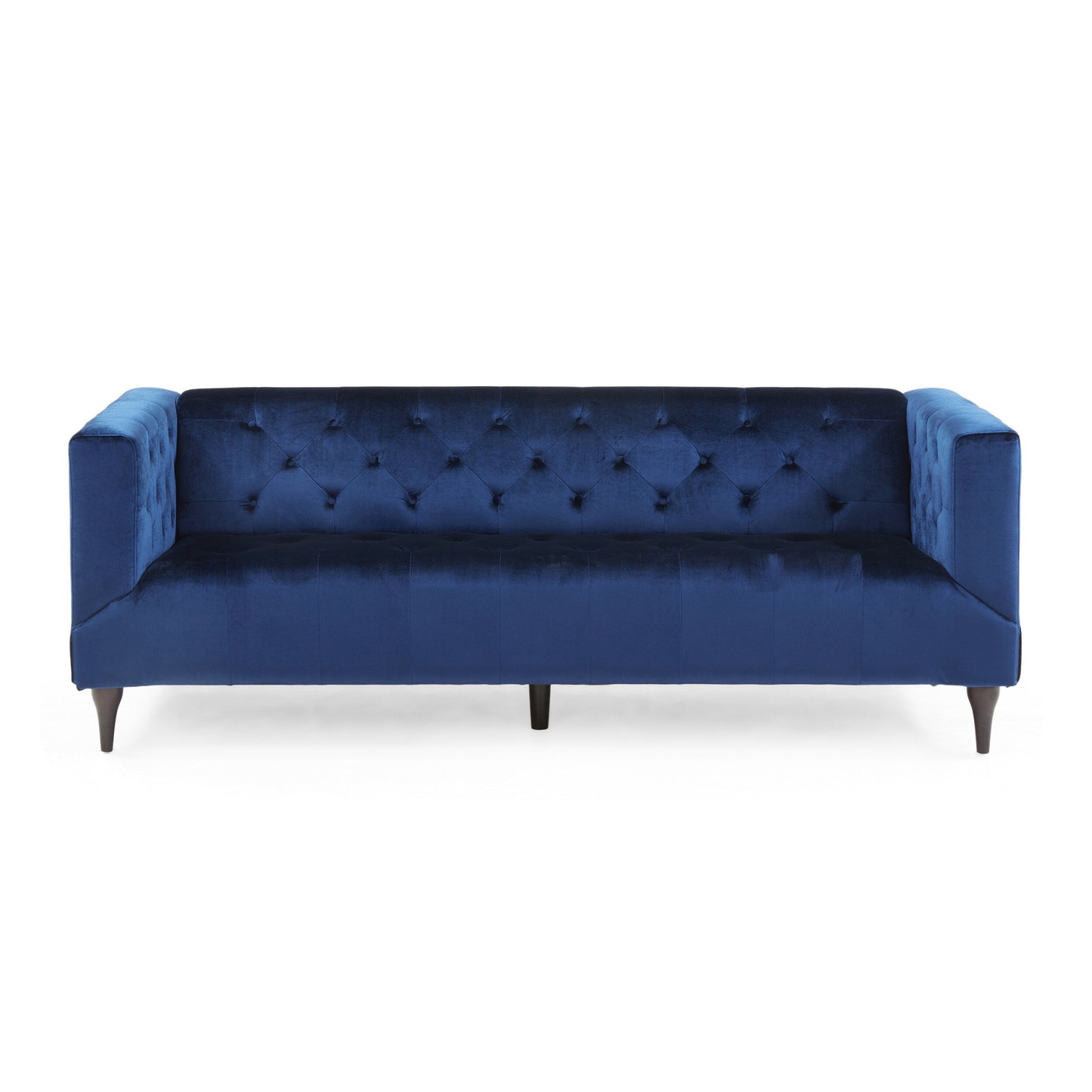 Canapé 3 places contemporain en velours Loomis par Christopher Knight Home