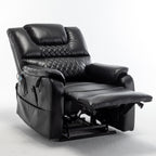 Fauteuil releveur de salon, fauteuil de relaxation, canapé, fauteuil de salon, alimentation électrique pour personnes âgées (position allongée à 180 degrés)