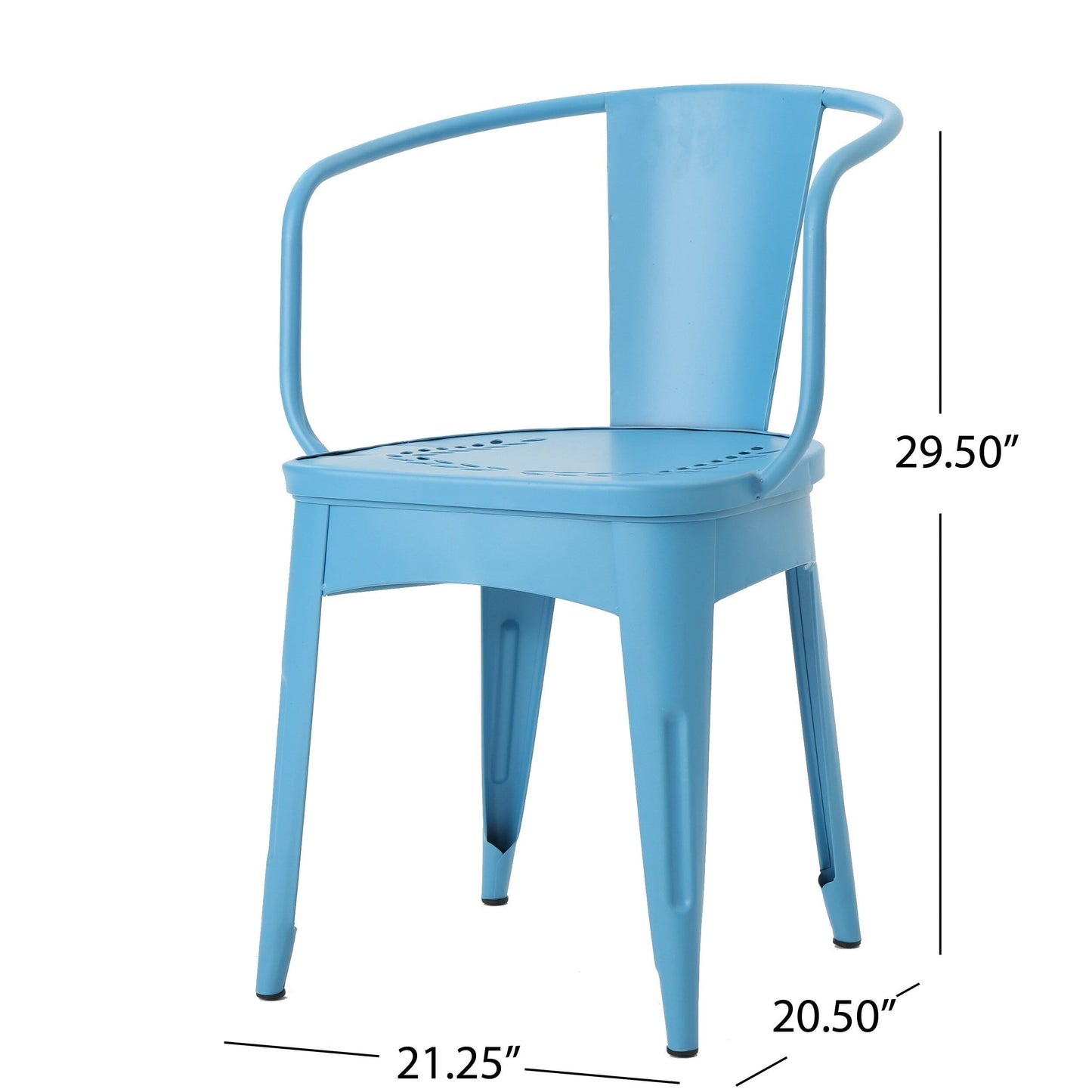 Ensemble de bistrot d'extérieur 3 pièces en fonte Lourdes par Christopher Knight Home