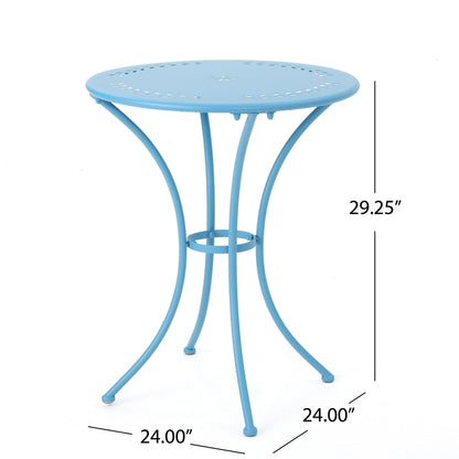 Ensemble de bistrot d'extérieur 3 pièces en fonte Lourdes par Christopher Knight Home
