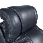 Fauteuil inclinable électrique Lourical en cuir assorti