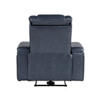 Fauteuil inclinable électrique Lourical en cuir assorti
