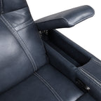 Fauteuil inclinable électrique Lourical en cuir assorti