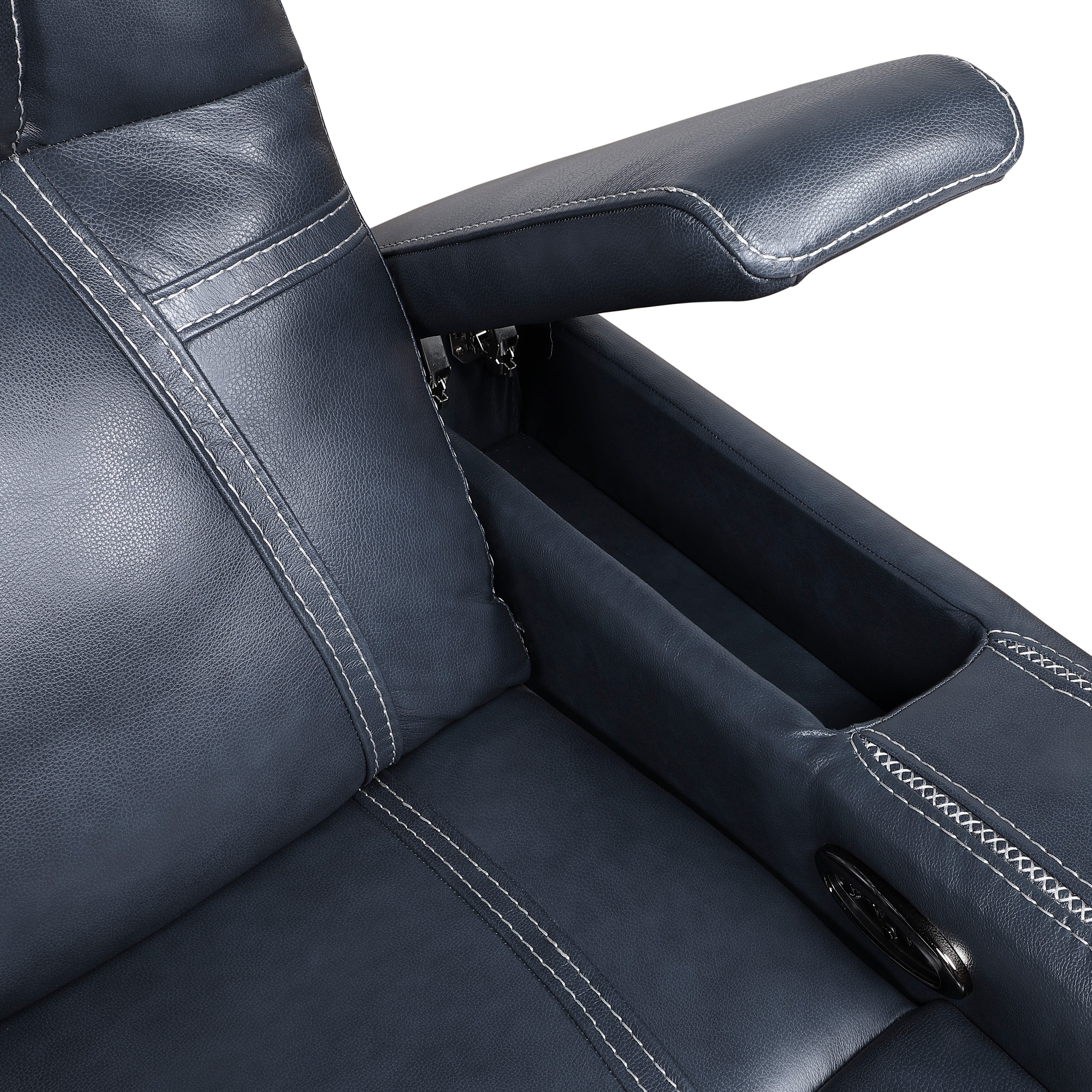 Fauteuil inclinable électrique Lourical en cuir assorti