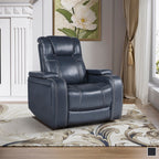 Fauteuil inclinable électrique Lourical en cuir assorti