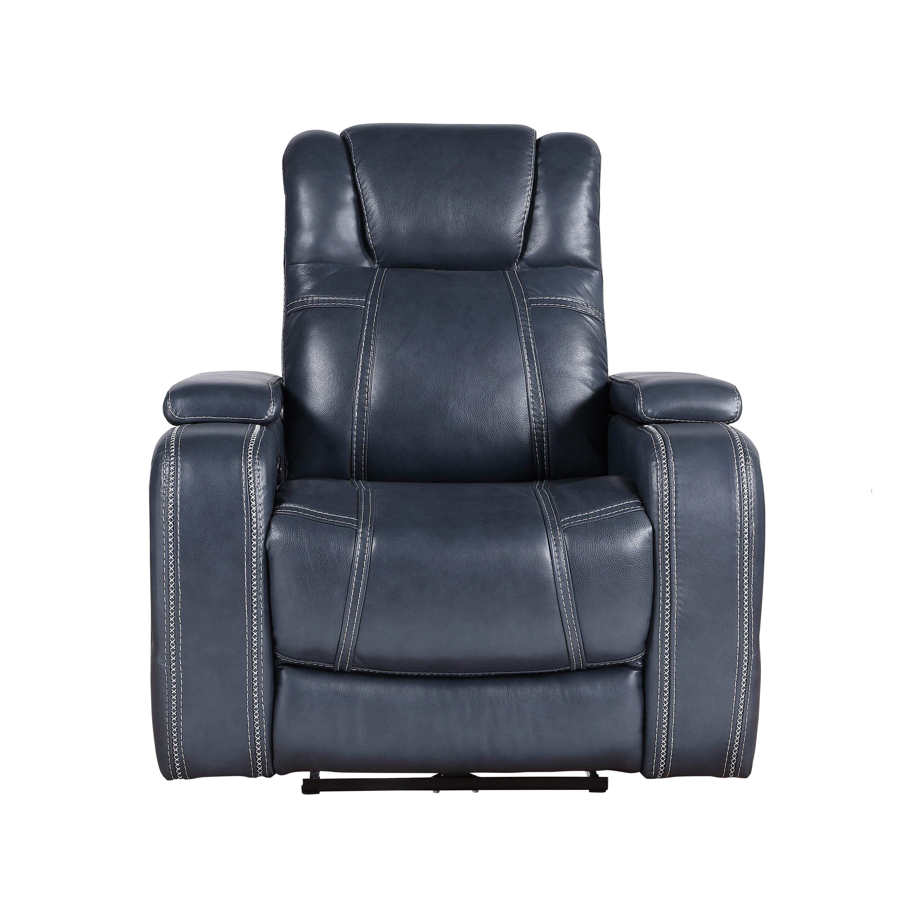 Fauteuil inclinable électrique Lourical en cuir assorti