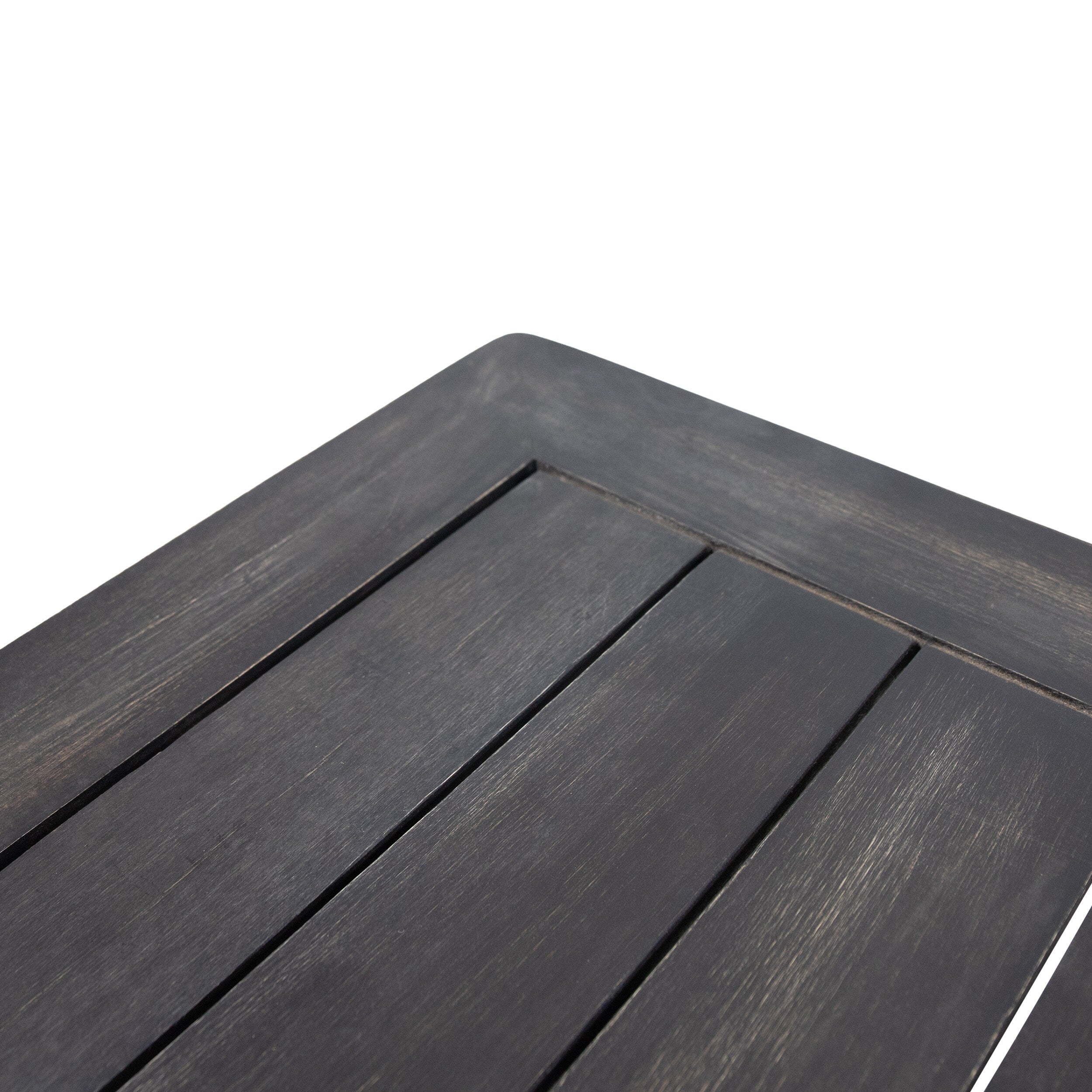 Ensemble causeuse et table basse d'extérieur en bois d'acacia Louver avec coussins par Christopher Knight Home