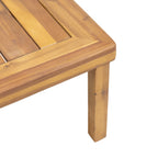 Ensemble causeuse et table basse d'extérieur en bois d'acacia Louver avec coussins par Christopher Knight Home