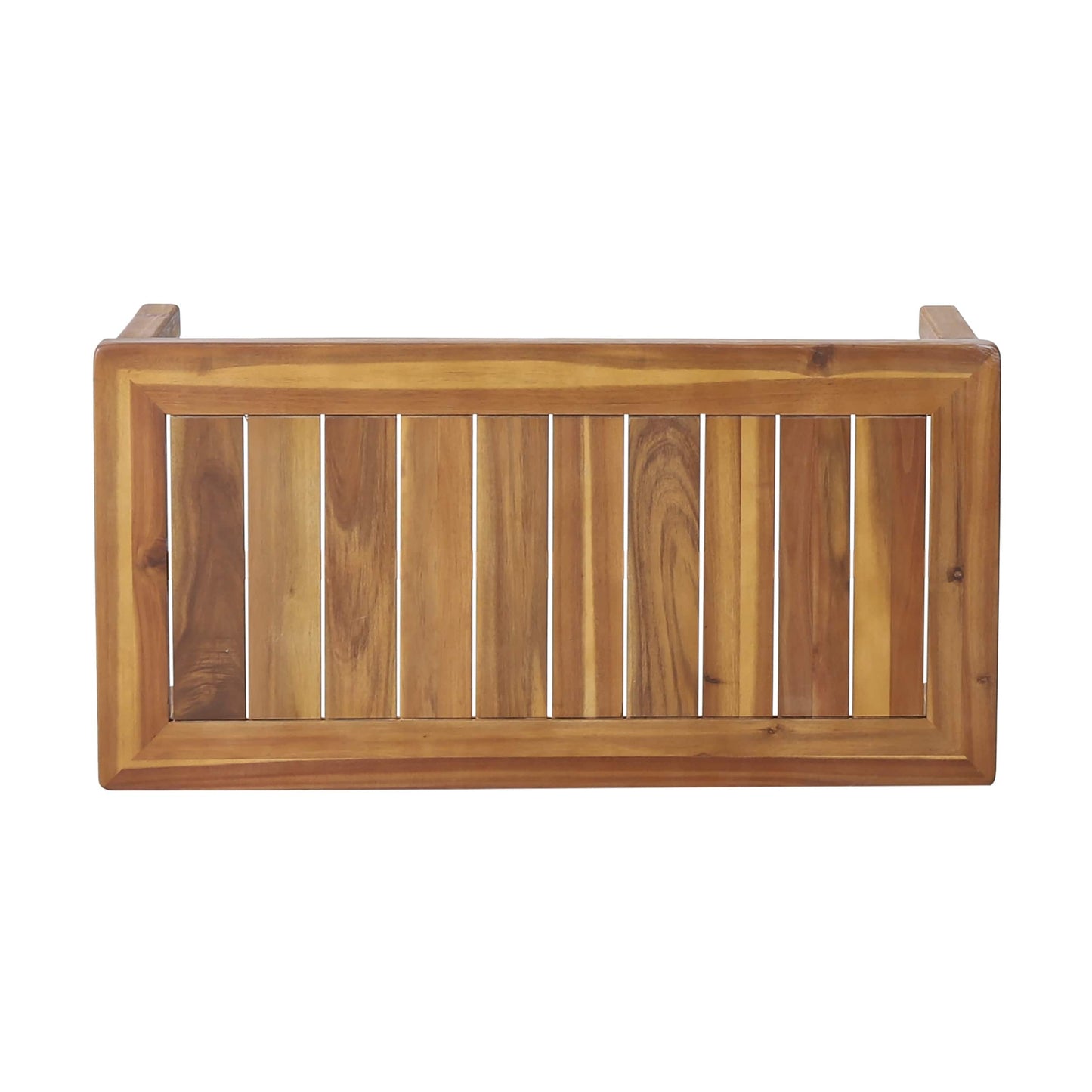 Ensemble causeuse et table basse d'extérieur en bois d'acacia Louver avec coussins par Christopher Knight Home