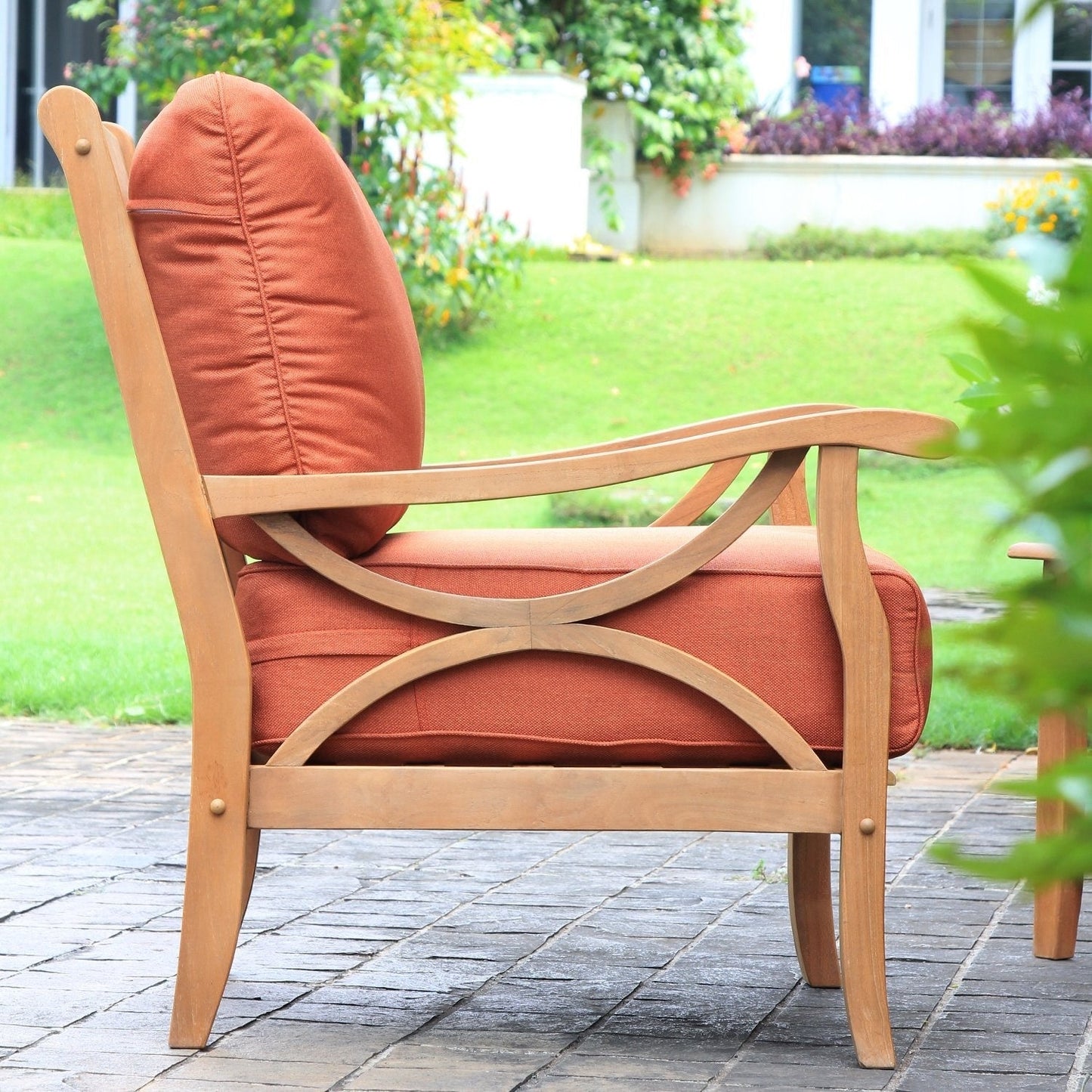 Ensemble de conversation d'extérieur Cambridge Casual Lowell 5 pièces en bois de teck