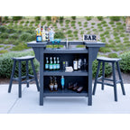 Ensemble de 3 pièces pour comptoir de bar LuXeo Bailey-Cabo