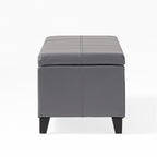 Banc de rangement en similicuir Lucinda par Christopher Knight Home - 51,25 L x 17,50 l x 16,25 H