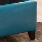Banc de rangement en similicuir Lucinda par Christopher Knight Home - 51,25 L x 17,50 l x 16,25 H