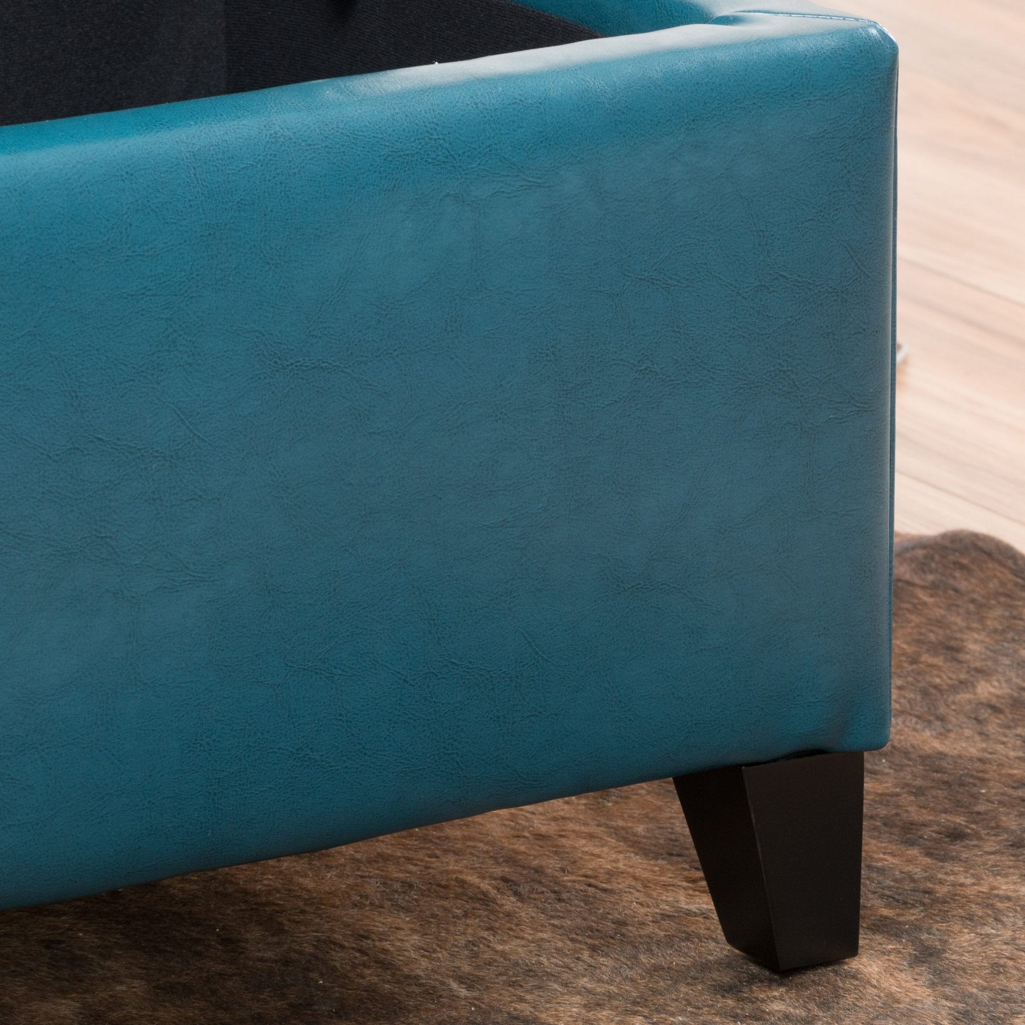 Lucinda Faux Leather Storage Bench by Christopher Knight Home - 51.25 L x 17.50 W x 16.25 H