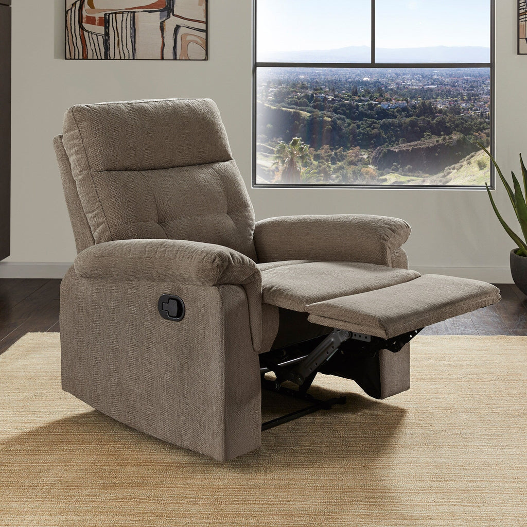 Fauteuil inclinable manuel en tissu chenille Lufkin par iNSPIRE Q Classic