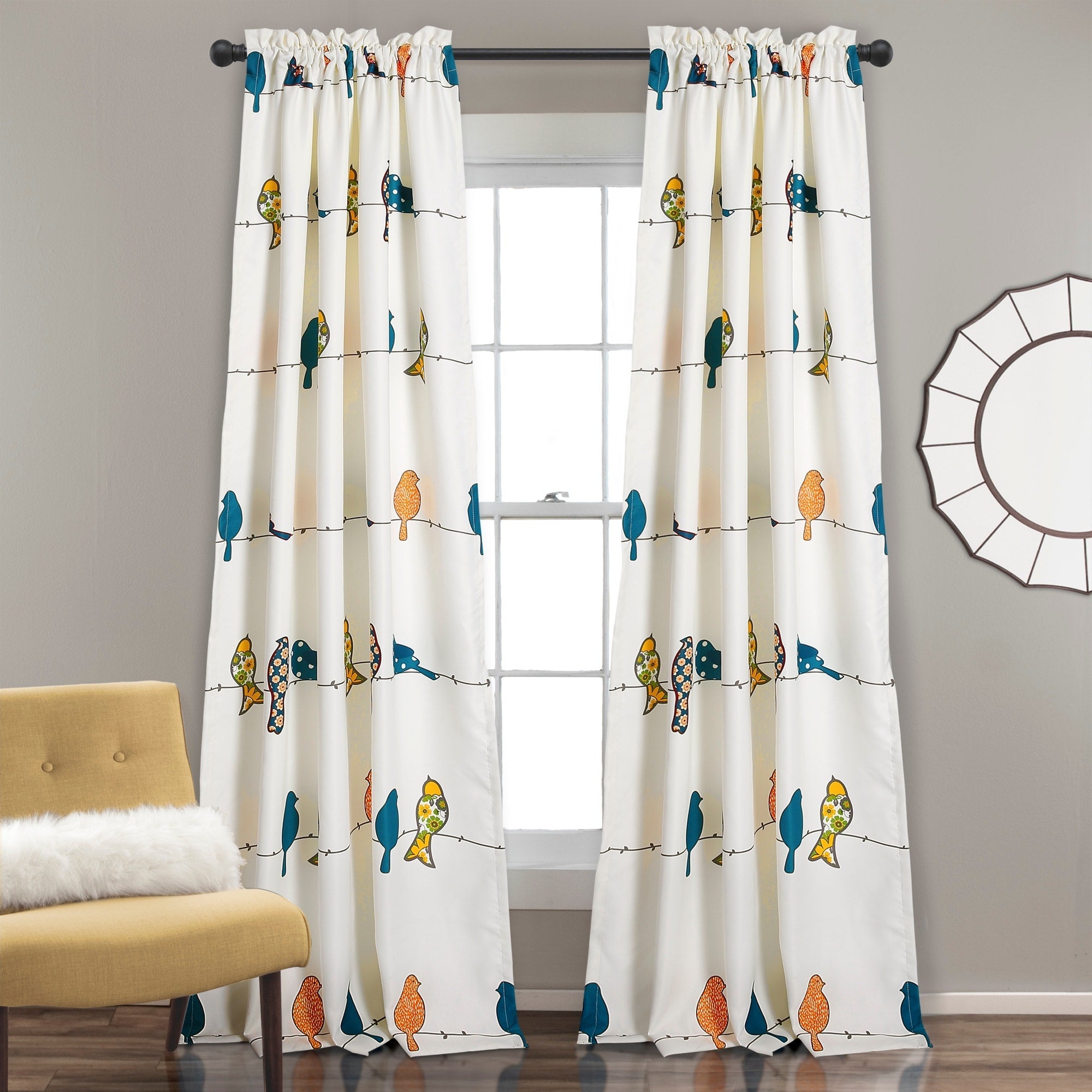 Paire de rideaux occultants Rowley Birds de Lush Decor