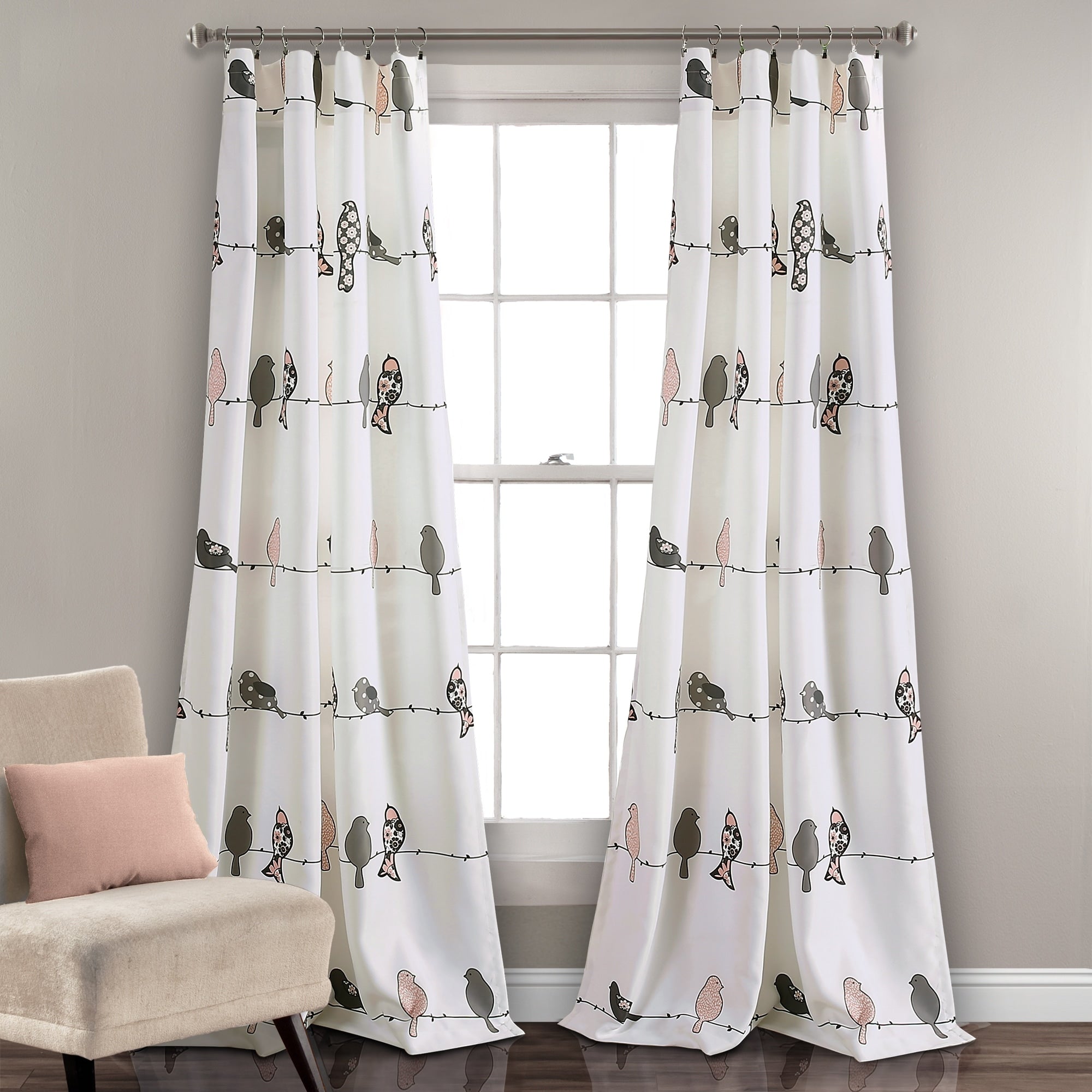 Paire de rideaux occultants Rowley Birds de Lush Decor