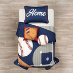 Couette surdimensionnée réversible pour enfants Lush Decor Baseball Game