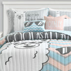 Ensemble de courtepointe réversible Cool as Llama de Lush Decor