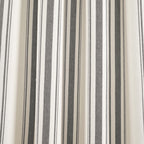 Paire de rideaux de fenêtre en coton teint en fil à rayures style ferme Lush Decor