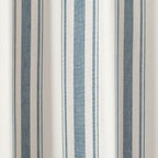Paire de rideaux de fenêtre en coton teint en fil à rayures style ferme Lush Decor